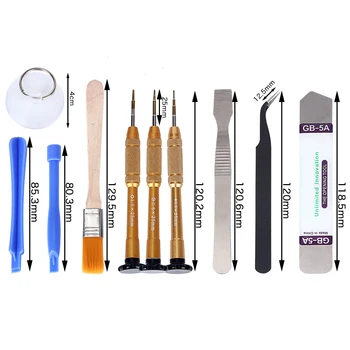 13Pcs Portable Phone Repair Tool Kit Screen Opening Magnetic Metal Screwdriver Nylon Spudgers Steel Pry Tool Tweezer for iPhone
13Pcs Portable Phone Repair Tool Kit Screen Opening Magnetic Metal Screwdriver Nylon Spudgers Steel Pry Tool Tweezer for iPhone