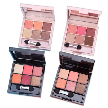 High Quality 6 Colors Makeup Eyeshadow Palette Matte Diamond Glitter Matte Eye Shadow in One Palette Blush Makeup Set for Beauty
High Quality 6 Colors Makeup Eyeshadow Palette Matte Diamond Glitter Matte Eye Shadow in One Palette Blush Makeup Set for Beauty