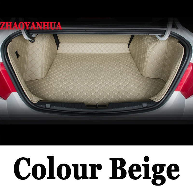 ZHAOYANHUA Car trunk mats for Volkswagen CC Eos Golf Jetta Passat Tiguan Touareg sharan 5D car-styling carpet floor liner |