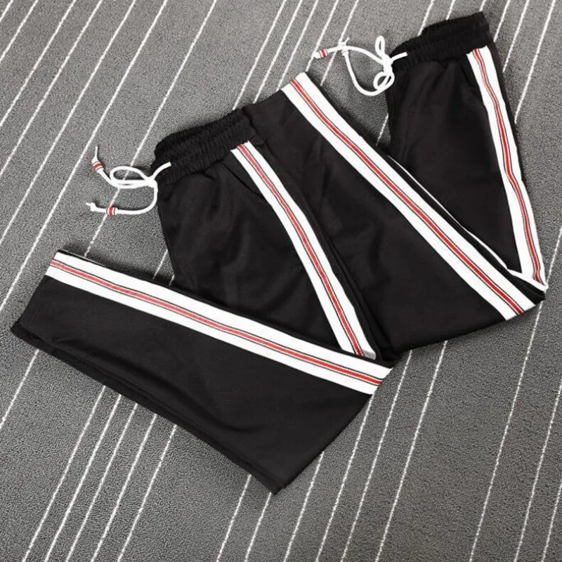 Women's pants 2018 new autumn students Korean version of loose sports pants drawstring woven striped girls casual pants
Women's pants 2018 new autumn students Korean version of loose sports pants drawstring woven striped girls casual pants