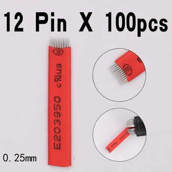 100PCS 12 Pins Fog Needles Blade For Permanent Eyebrow tattoo needle tips thin Manual Beauty Makeup microblading blades eyebrow
100PCS 12 Pins Fog Needles Blade For Permanent Eyebrow tattoo needle tips thin Manual Beauty Makeup microblading blades eyebrow