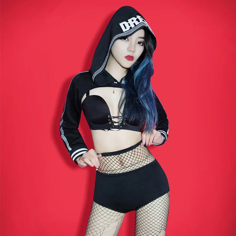 Jazz Costume Fashion Letter Hooded Pole Dance Outfit Women Nightclub DJ Gogo DS Stage Wear Clothes For Dancer Singers DL2975
Jazz Costume Fashion Letter Hooded Pole Dance Outfit Women Nightclub DJ Gogo DS Stage Wear Clothes For Dancer Singers DL2975