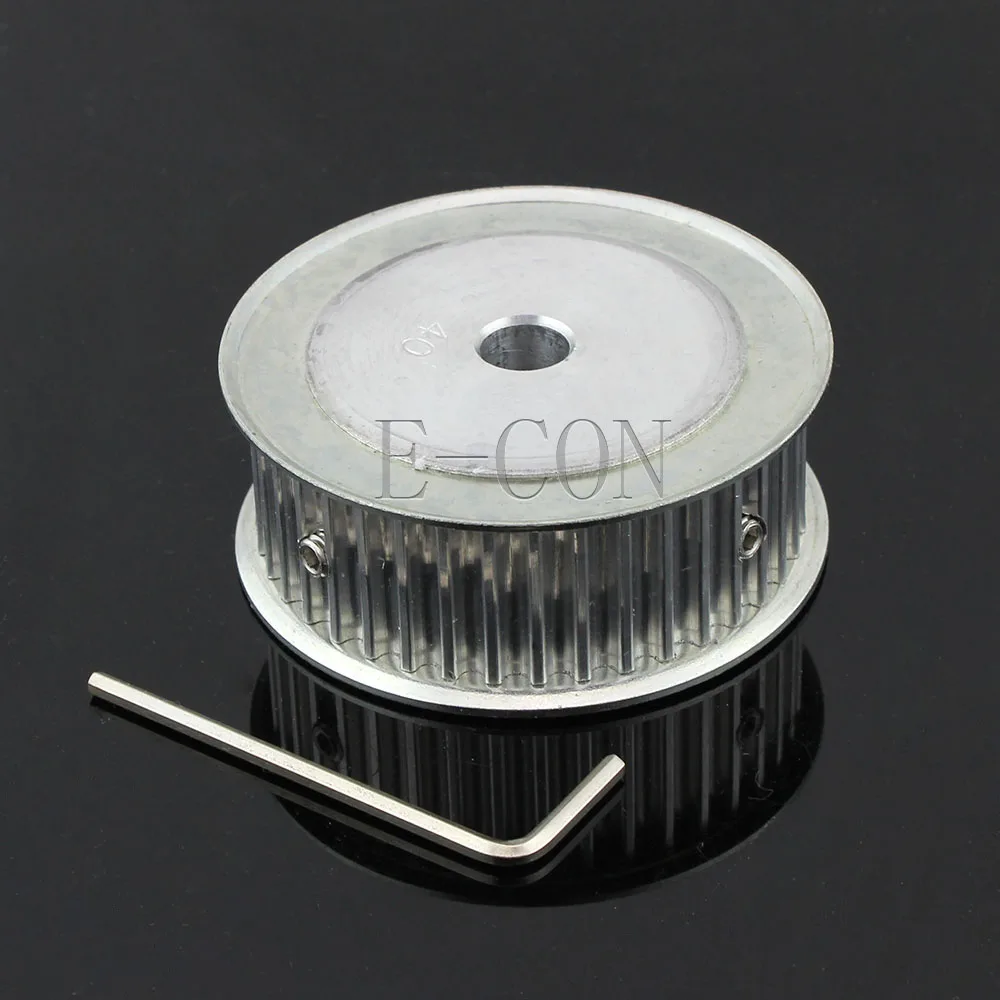 1pcs HTD5M40 Timing Pulley 40teeth Alumium Bore 6mm/6.35mm/8mm/10mm/12mm/14mm/15mm/17mm/20mm/25mm Teeth Width 21mm
1pcs HTD5M40 Timing Pulley 40teeth Alumium Bore 6mm/6.35mm/8mm/10mm/12mm/14mm/15mm/17mm/20mm/25mm Teeth Width 21mm