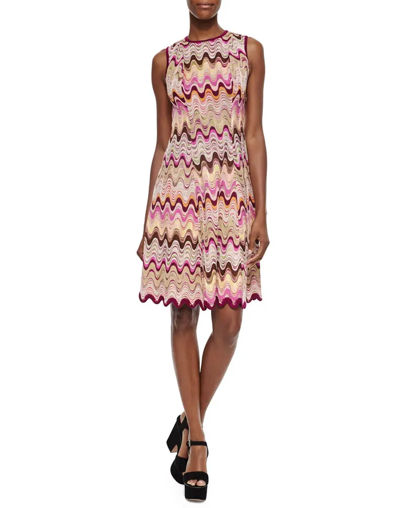 Hot sale 2015 Fashion women Wave Striped Fit-And-Flare Dress Contrast Trim
Hot sale 2015 Fashion women Wave Striped Fit-And-Flare Dress Contrast Trim