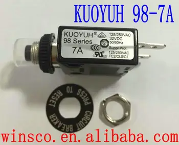 98-7A Waterproof cap 100% NEW KUOYUH CIRCUIT BREAKER 98 SERIES 7A 10PCS/LOT
98-7A Waterproof cap 100% NEW KUOYUH CIRCUIT BREAKER 98 SERIES 7A 10PCS/LOT