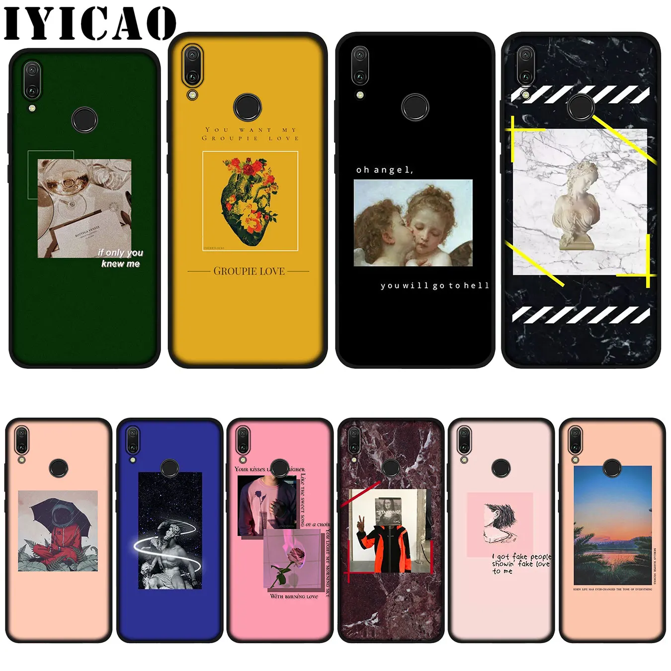 Мягкий чехол для Huawei P20 Pro P10 P8 P9 P30 Lite Mini 2017 P Smart 2019|Бамперы| |