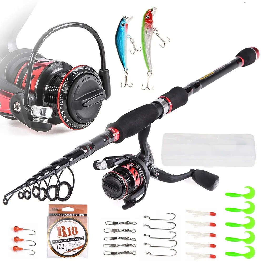 Battlesea Telescopic Fishing Rod Spinning Fishing Reel PE Fishing Line Hook Lure Box As Gift Full Kit Rod Reel Line Combo Set
Battlesea Telescopic Fishing Rod Spinning Fishing Reel PE Fishing Line Hook Lure Box As Gift Full Kit Rod Reel Line Combo Set