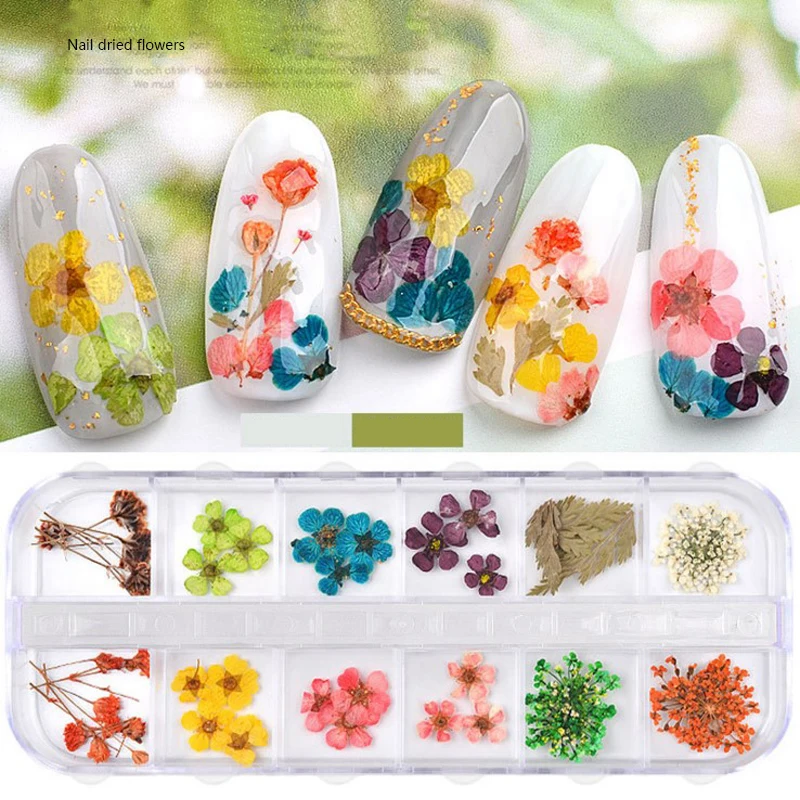 1box Mix Dried Flowers Leaf Nail Decoration Natural Floral Sticker3D Nail Art Designs Manicure Accessorie
1box Mix Dried Flowers Leaf Nail Decoration Natural Floral Sticker3D Nail Art Designs Manicure Accessorie