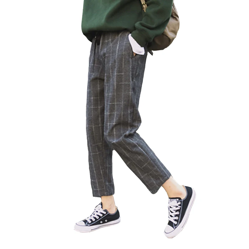 Ladies Plaid Skinny Pants High Waist Workwear Woman Pants Casual Women Autumn Black Zipper Fly Skinny Trousers
Ladies Plaid Skinny Pants High Waist Workwear Woman Pants Casual Women Autumn Black Zipper Fly Skinny Trousers