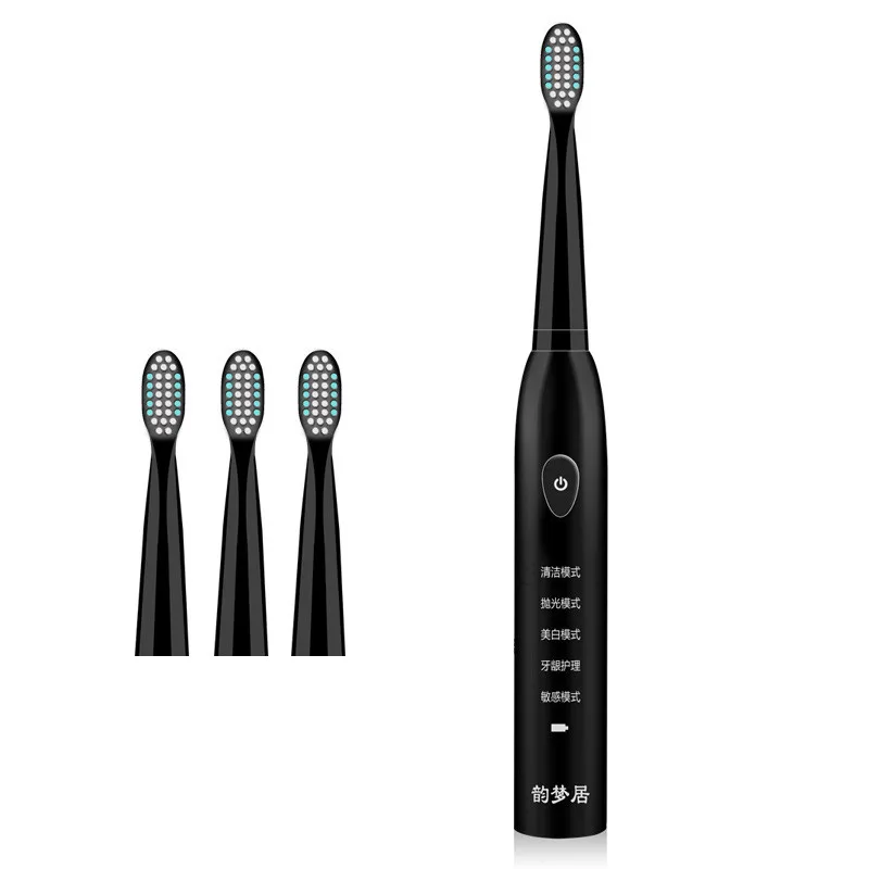 Electric Toothbrush Rechargeable Oral Hygiene Dental Care Electronic Adults Toothbrush Sonic with 3pc Replacement Brush Head
Electric Toothbrush Rechargeable Oral Hygiene Dental Care Electronic Adults Toothbrush Sonic with 3pc Replacement Brush Head