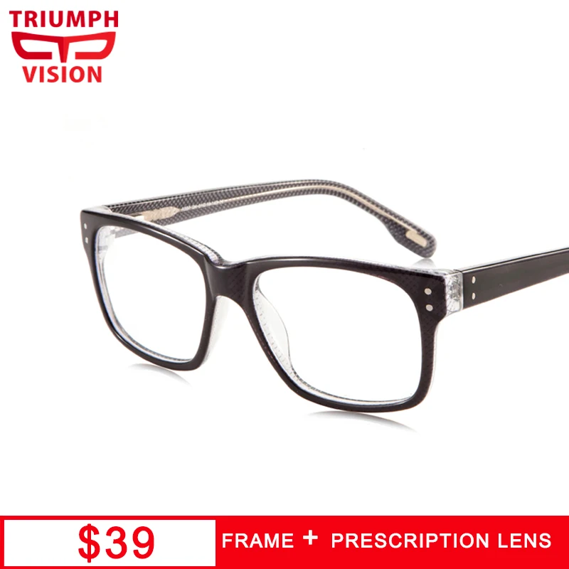 TRIUMPH VISION Big Acetate Frame Square Eyewear Myopia Prescription Glasses Men Photochromic Eyeglasses Anti Blue Ray Computer
TRIUMPH VISION Big Acetate Frame Square Eyewear Myopia Prescription Glasses Men Photochromic Eyeglasses Anti Blue Ray Computer