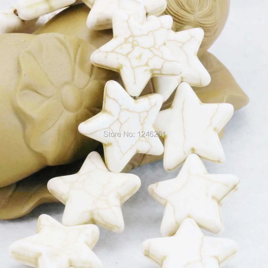 Accessories White Star Turkey Stone Loose Beads Stone DIY Howlite 15inch As Gifts For Women Girls 20mm DIY Jewelry Making Design
Accessories White Star Turkey Stone Loose Beads Stone DIY Howlite 15inch As Gifts For Women Girls 20mm DIY Jewelry Making Design