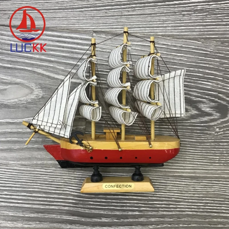 LUCKK 18CM Mediterranean Wooden Model Ships Nautical Home Interior Decoration Handmade Carved Sailing Boat Statues Wood Crafts
LUCKK 18CM Mediterranean Wooden Model Ships Nautical Home Interior Decoration Handmade Carved Sailing Boat Statues Wood Crafts