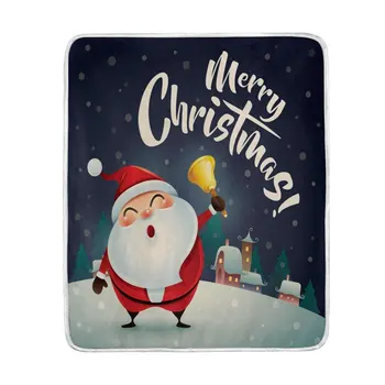Merry Christmas Cute Santa Clause Dark Blue Blanket Soft Warm Cozy Bed Couch Lightweight Polyester Microfiber Blanket 
Merry Christmas Cute Santa Clause Dark Blue Blanket Soft Warm Cozy Bed Couch Lightweight Polyester Microfiber Blanket