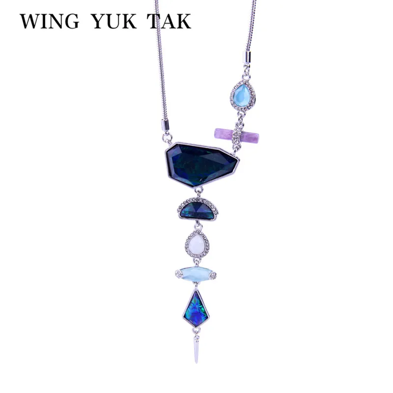 wing yuk tak Unique Geometric Statement Necklaces Fashion Vintage Irregular Stone Long Necklace Pendant For Women Brand Jewelry
wing yuk tak Unique Geometric Statement Necklaces Fashion Vintage Irregular Stone Long Necklace Pendant For Women Brand Jewelry