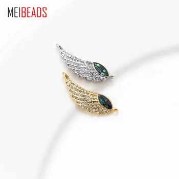 MEIBEADS Micro Pave Wing Charm Copper Opal Pendant For Necklace Bracelet Connector Women Gift Jewelry Accessories EY5541
MEIBEADS Micro Pave Wing Charm Copper Opal Pendant For Necklace Bracelet Connector Women Gift Jewelry Accessories EY5541