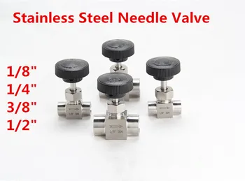 1/4" 3/8" BSP female Thread 304 Stainless Steel Flow Control shut off Needle Valve 915 PSI water gas oil
1/4" 3/8" BSP female Thread 304 Stainless Steel Flow Control shut off Needle Valve 915 PSI water gas oil