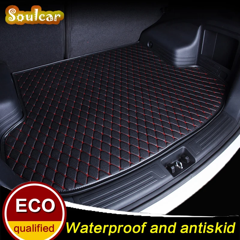 Custom fit автомобиля turnk коврики для AUDI Q3 Q5 Q7 R8 TT MK2 MK3 2005-2017 загрузки лайнер задняя