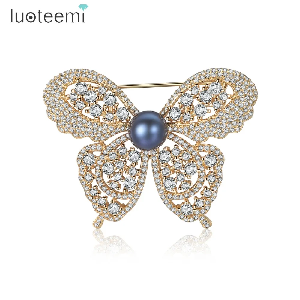 LUOTEEMI New Fashion Real 925 Sterling Silver Big Butterfly Brooch with Nature Pearl For Women Wedding Jewelry Female Party Gift
LUOTEEMI New Fashion Real 925 Sterling Silver Big Butterfly Brooch with Nature Pearl For Women Wedding Jewelry Female Party Gift