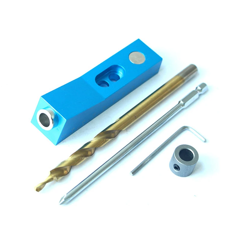 Drill Guide Doweling Pocket Hole Jig Set Woodworking Hole Fixture Locator Tool Aluminum Alloy Wood Work Tool Set
Drill Guide Doweling Pocket Hole Jig Set Woodworking Hole Fixture Locator Tool Aluminum Alloy Wood Work Tool Set