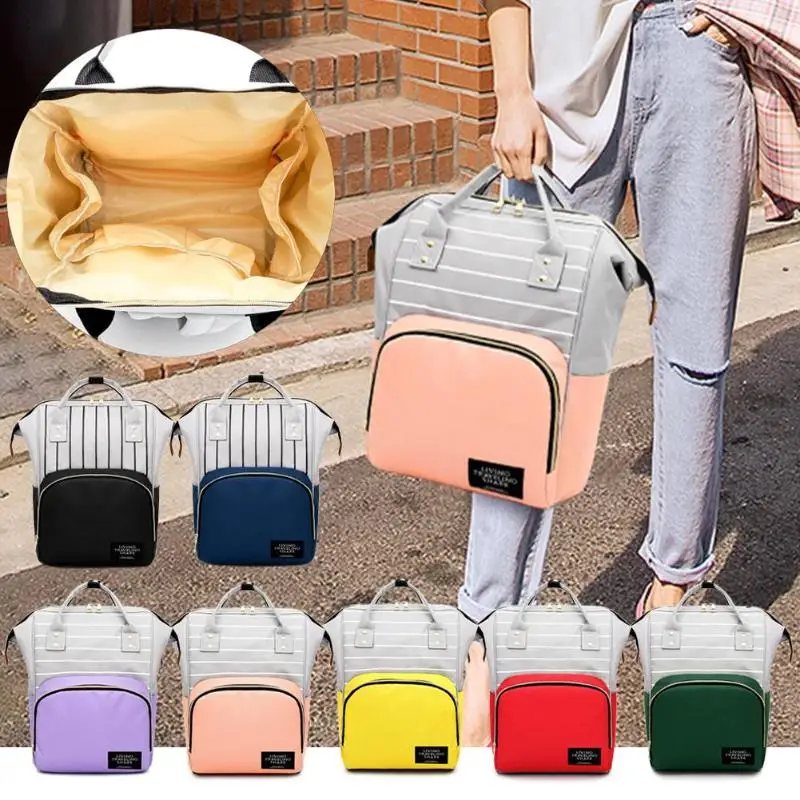 Fashion Mummy Striped Maternity Nappy Bag Large Capacity Baby Bag Bolsa Maternidade Designer Nursing Bag For Mother Baby Diaper
Fashion Mummy Striped Maternity Nappy Bag Large Capacity Baby Bag Bolsa Maternidade Designer Nursing Bag For Mother Baby Diaper