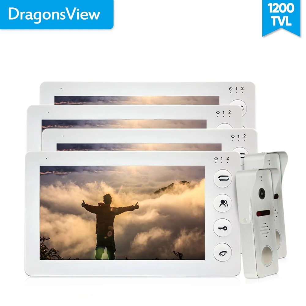 Фото Dragonsview широкоугольный видео домофон дверной Звонок камера рекордер HD 1200TVL 7