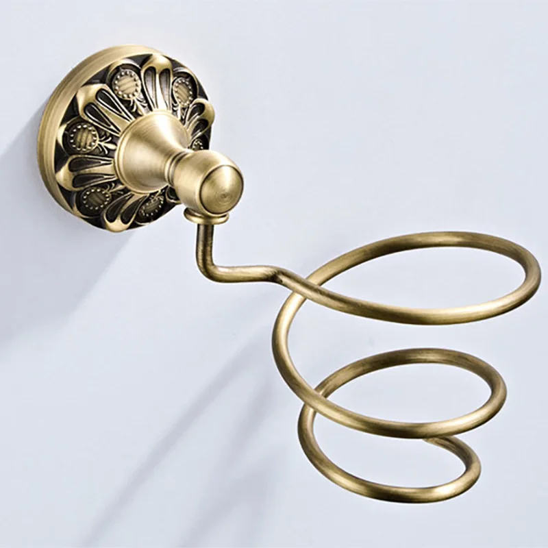Brass Antique Bathroom Hairdryer Holder Vintage Strong Hair Dryer Shelf Rack Wall Mounted Hairdryer Rack for Bathroom Accessory
Brass Antique Bathroom Hairdryer Holder Vintage Strong Hair Dryer Shelf Rack Wall Mounted Hairdryer Rack for Bathroom Accessory