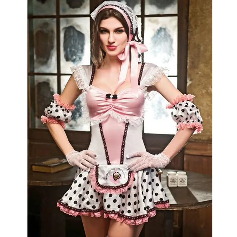 Adult Women French Maid Cosplay Costume Sexy Halloween Outfits New Hot Women Room Service Maid Cosplay Exotic Uniforms 9620
Adult Women French Maid Cosplay Costume Sexy Halloween Outfits New Hot Women Room Service Maid Cosplay Exotic Uniforms 9620