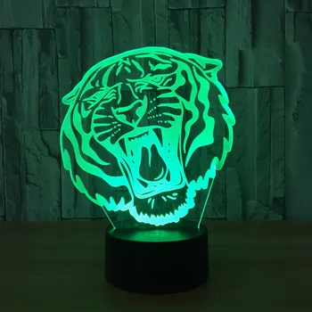 Tiger Head 3d Nightlight Creative Decorative Deak Lamp New Energy-saving Gift Usb Led 7 color change Table Lamps
Tiger Head 3d Nightlight Creative Decorative Deak Lamp New Energy-saving Gift Usb Led 7 color change Table Lamps
