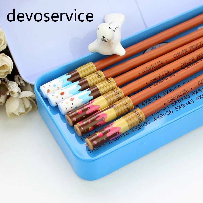 6PCS/Lot Kawaii Ice Cream Pencil Topper Pen Cap Pencil Lead Protector Cover Short Pencils Extender Kids Gifts School Supplies
6PCS/Lot Kawaii Ice Cream Pencil Topper Pen Cap Pencil Lead Protector Cover Short Pencils Extender Kids Gifts School Supplies