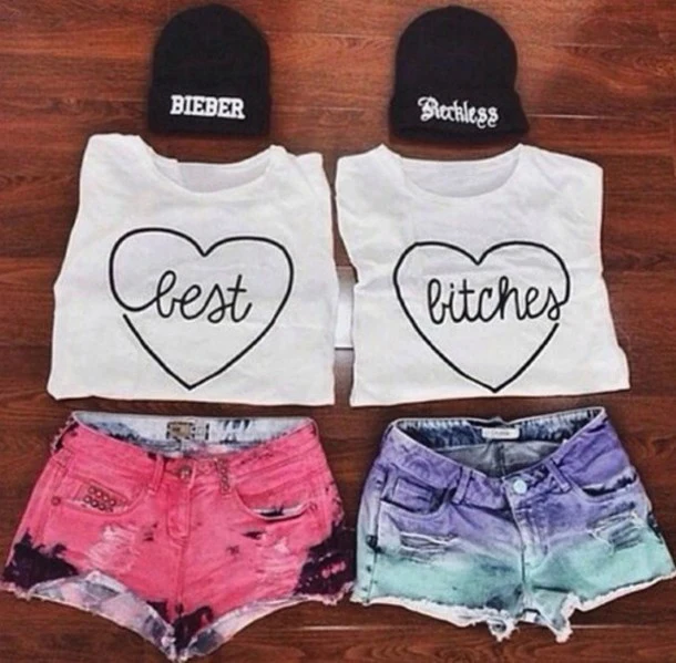 Summer Fashion Short Sleeve Casual T Shirt Women Clothing BEST BI*CHES Shirt for Best Friends girl gfit funny slogan grunge tees
Summer Fashion Short Sleeve Casual T Shirt Women Clothing BEST BI*CHES Shirt for Best Friends girl gfit funny slogan grunge tees