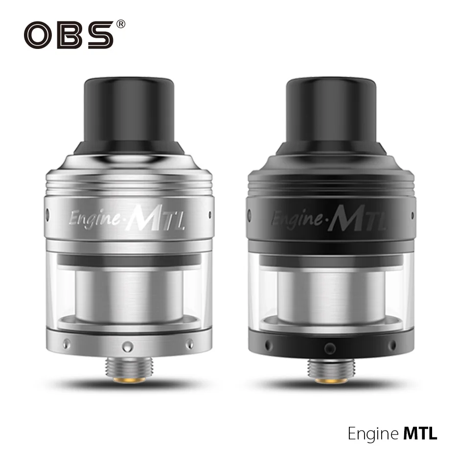 Оригинальный испаритель OBS Engine MTL RTA Tank 2 мл с двумя блоками пост строительства и