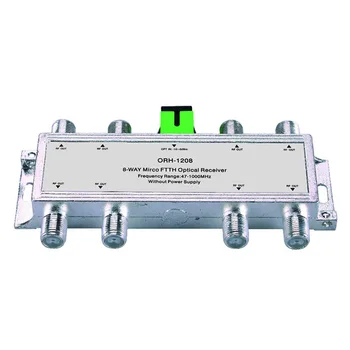Mini CATV FTTH Optical Receiver ORH-1208 47-1000MHz,8 way passive FTTH negative optical receiver
Mini CATV FTTH Optical Receiver ORH-1208 47-1000MHz,8 way passive FTTH negative optical receiver