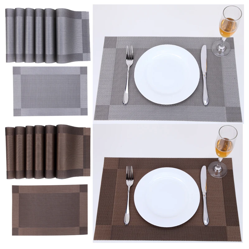 Placemats For Kitchen Table Cross Woven Square Place Mats Non-slip Stock Family Dinner Pads Accessories
Placemats For Kitchen Table Cross Woven Square Place Mats Non-slip Stock Family Dinner Pads Accessories