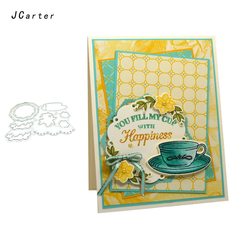 JC Metal Cutting Dies and Stamp Stencil Happiness Cup Drinkware Craft Cut Die Scrapbook DIY Handmade Album Paper Card Decor Dies
JC Metal Cutting Dies and Stamp Stencil Happiness Cup Drinkware Craft Cut Die Scrapbook DIY Handmade Album Paper Card Decor Dies