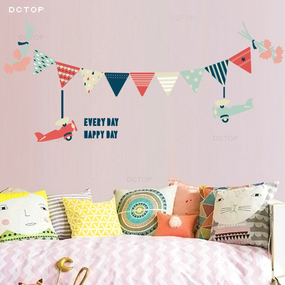 Colorful Flag Garland And Beautiful Flowers Wall Sticker For Party Decoration Accessories Color Flags Wall Decals Home Decor
Colorful Flag Garland And Beautiful Flowers Wall Sticker For Party Decoration Accessories Color Flags Wall Decals Home Decor