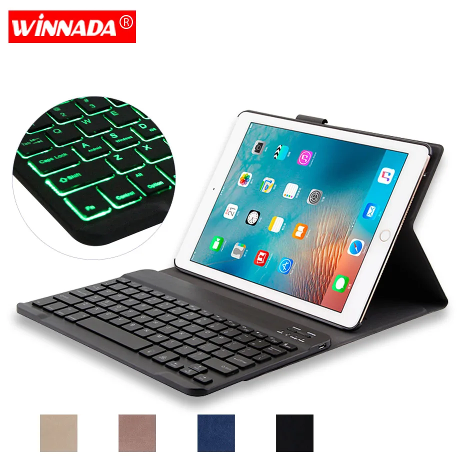 For iPad 2018 case with seven Backlit of colors Bluetooth Keyboard PU Leather Tablet cover For air 1 2 2017 pro 9.7 inch case
For iPad 2018 case with seven Backlit of colors Bluetooth Keyboard PU Leather Tablet cover For air 1 2 2017 pro 9.7 inch case