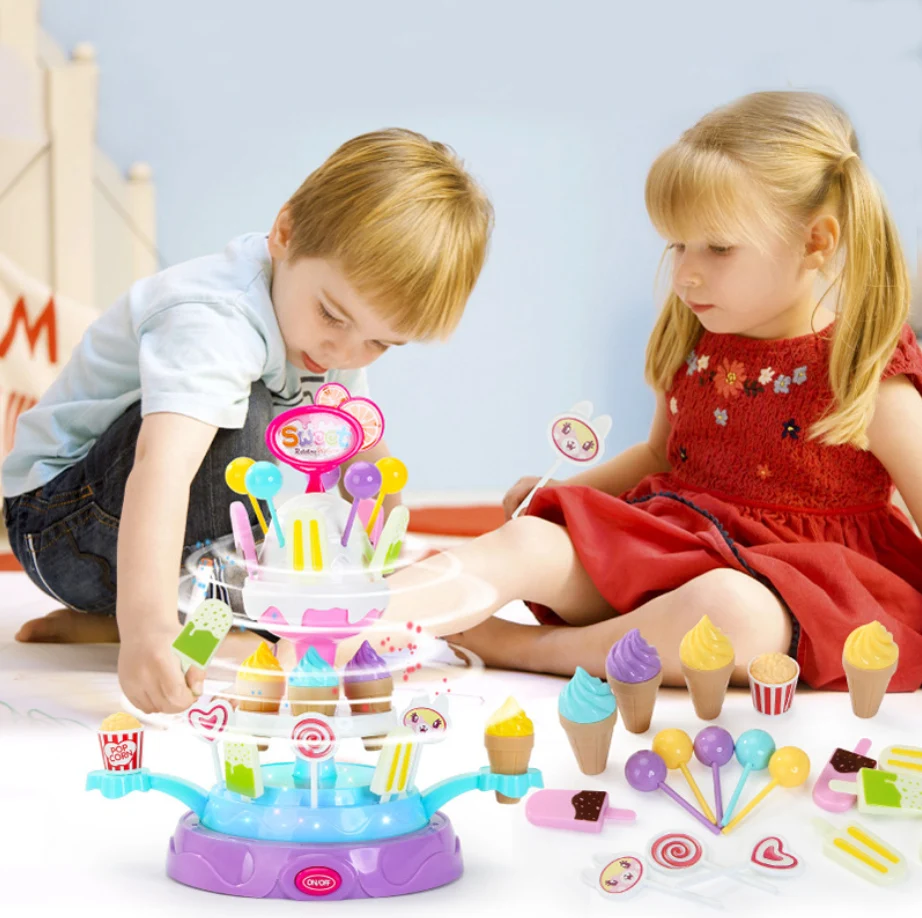 Hot new children's toys acousto-optic rotary candy plate, ice cream Mini candy car, girls ice cream supermarket toys
Hot new children's toys acousto-optic rotary candy plate, ice cream Mini candy car, girls ice cream supermarket toys