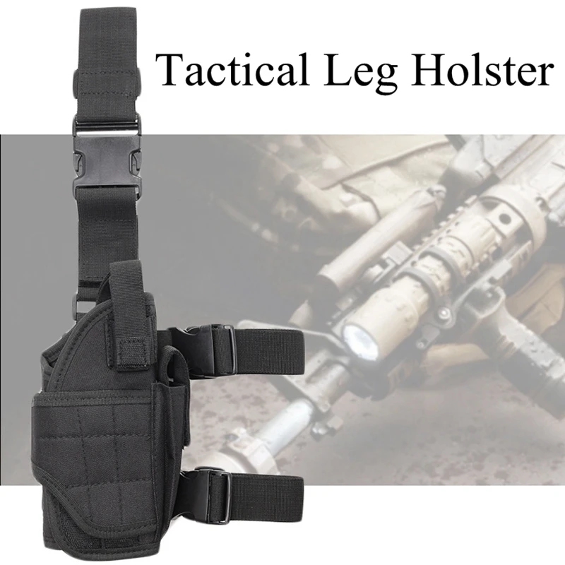 Universal Pistol Holsters Adjustable Tactical Thigh Pistol Holster Army Military Drop Leg Gun Holster Thigh Mag Pouch
Universal Pistol Holsters Adjustable Tactical Thigh Pistol Holster Army Military Drop Leg Gun Holster Thigh Mag Pouch