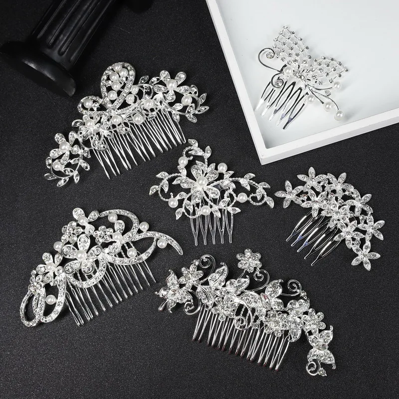 Flower Butterfly Rhinestone Pearl Hair Combs Hair Slide Head Piece Wedding Clip Crystal Bridal Hairpin Hair Jewelry
Flower Butterfly Rhinestone Pearl Hair Combs Hair Slide Head Piece Wedding Clip Crystal Bridal Hairpin Hair Jewelry
