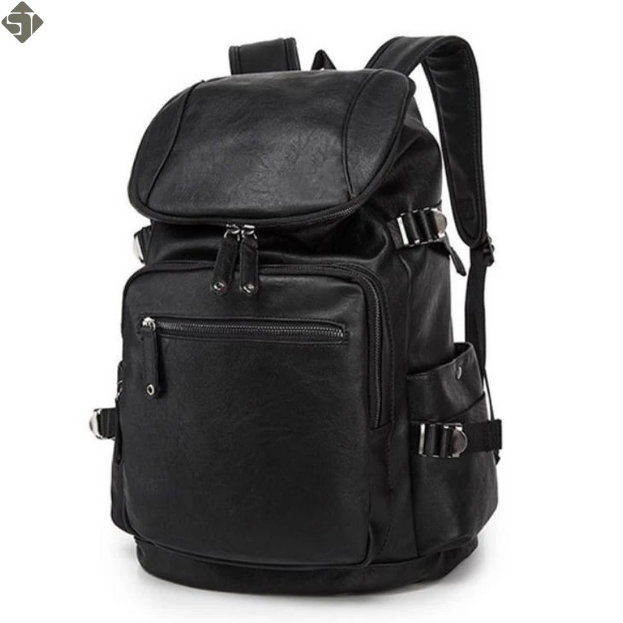 Fashion men backpack Vintage Waterproof leather bags Restore ancient ways travel backpack bag black men high school students
Fashion men backpack Vintage Waterproof leather bags Restore ancient ways travel backpack bag black men high school students