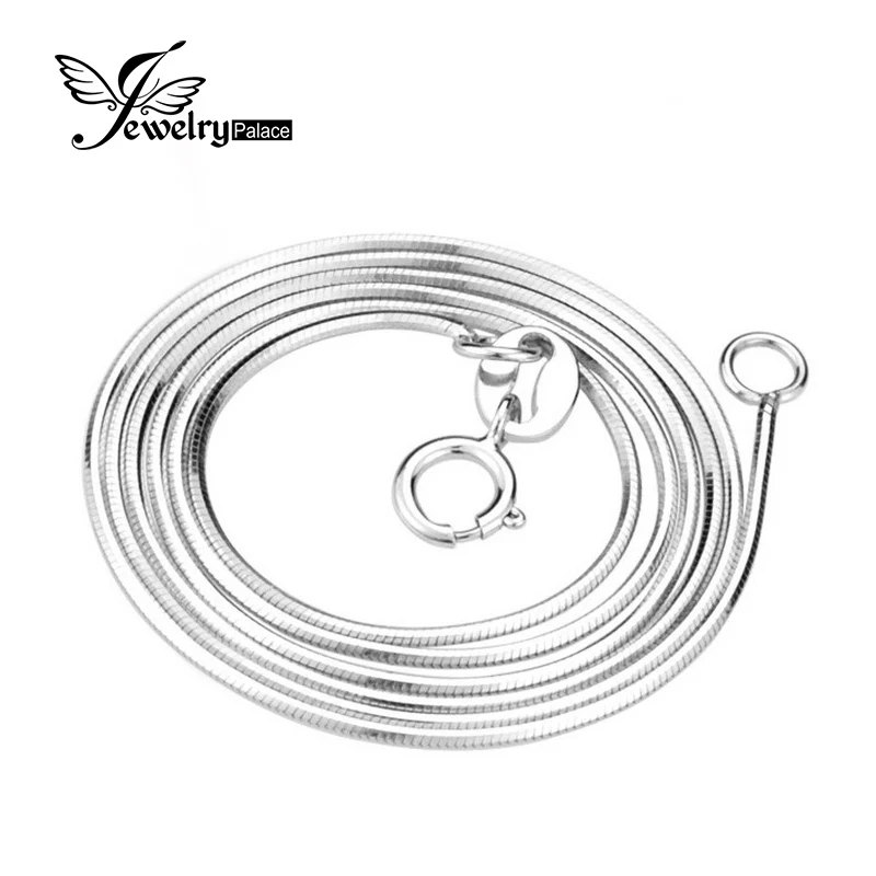 Фото JewelryPalace New 16 18 Inch Snake Chain Necklace Wholesale Price Only Send With Our Pendant Pure 925 Solid Sterling Silver | Украшения и