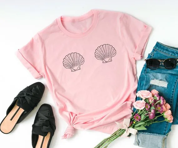 Sugarbaby Mermaid shell t shirt for Women White Graphic tee funny printed tops Sassy Cute Dope Swag Tumblr Fall back to school
Sugarbaby Mermaid shell t shirt for Women White Graphic tee funny printed tops Sassy Cute Dope Swag Tumblr Fall back to school