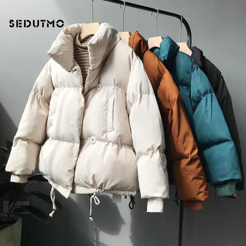 SEDUTMO Winter Thick Parka Women Cotton Padded Coat Warm Oversize Short Jacket Female Streetwear Outwear Casual Clothes ED585 
SEDUTMO Winter Thick Parka Women Cotton Padded Coat Warm Oversize Short Jacket Female Streetwear Outwear Casual Clothes ED585