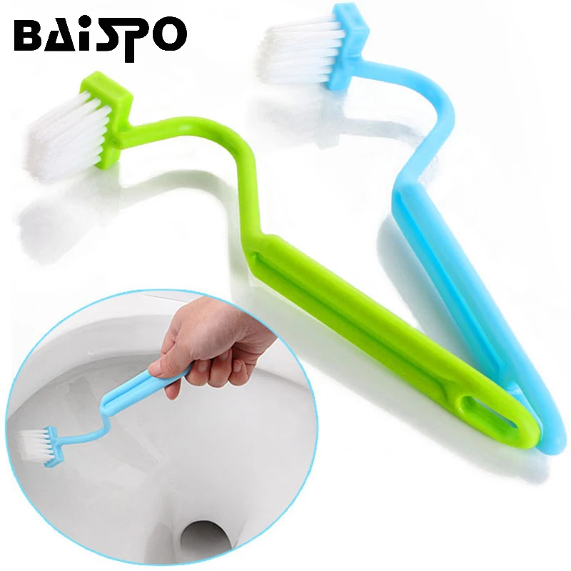 BAISPO 1PCS Portable Toilet Brush Bent Bowl Handle Kitchen Bathroom Scrubber V-type Bent Cleaner Brush Cleaning Tools
BAISPO 1PCS Portable Toilet Brush Bent Bowl Handle Kitchen Bathroom Scrubber V-type Bent Cleaner Brush Cleaning Tools