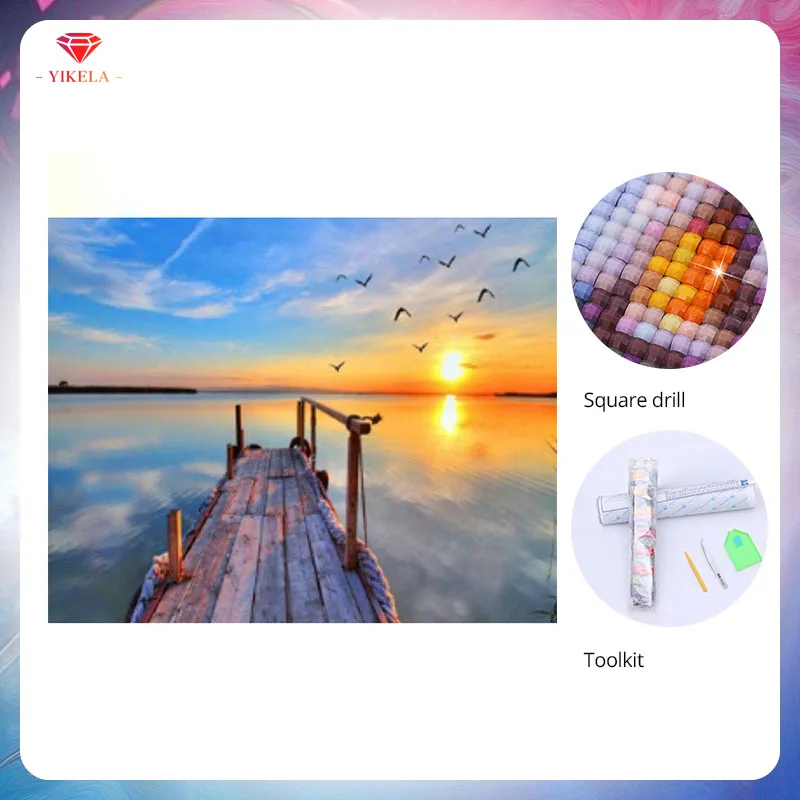 YIKELA DIY 5D Diamond Painting Full Drill Embroidery Cross Stitch Kit Needlework Scenery Painting Home Decoration Wall Sticker
YIKELA DIY 5D Diamond Painting Full Drill Embroidery Cross Stitch Kit Needlework Scenery Painting Home Decoration Wall Sticker