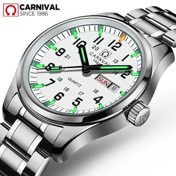 Carnival Luxury Brand Watch Men Quartz Men Watches Tritium Light Luminous Watch Male Waterproof Military reloj hombre C8638-6
Carnival Luxury Brand Watch Men Quartz Men Watches Tritium Light Luminous Watch Male Waterproof Military reloj hombre C8638-6
