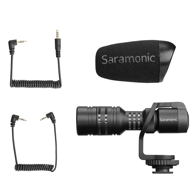 Saramonic Vmic Mini Condenser Microphone with TRS TRRS Cable Shotgun Mic for iPhone Android Smartphones PC Tablet
Saramonic Vmic Mini Condenser Microphone with TRS TRRS Cable Shotgun Mic for iPhone Android Smartphones PC Tablet