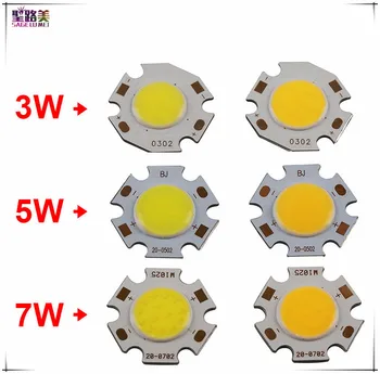 Free Shipping 10pcs/lot 3W / 5W / 7W COB High Power LED Bead Lamp Chip White Warm White Light 270~300Lum 350mA led chip lamp
Free Shipping 10pcs/lot 3W / 5W / 7W COB High Power LED Bead Lamp Chip White Warm White Light 270~300Lum 350mA led chip lamp