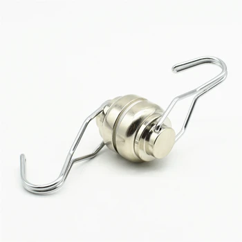 18kg Pulling Magnet Hook Diameter 25mm Magnetic Pots with 360 degree Hook Strong Lifting Neodymium Kitchen Garage Tool Hanger
18kg Pulling Magnet Hook Diameter 25mm Magnetic Pots with 360 degree Hook Strong Lifting Neodymium Kitchen Garage Tool Hanger